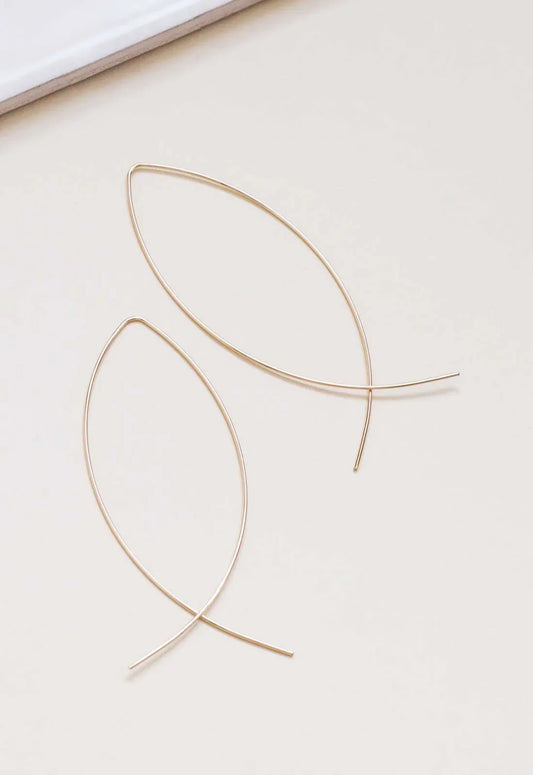 Always Chic Gold Wire Twist Earrings