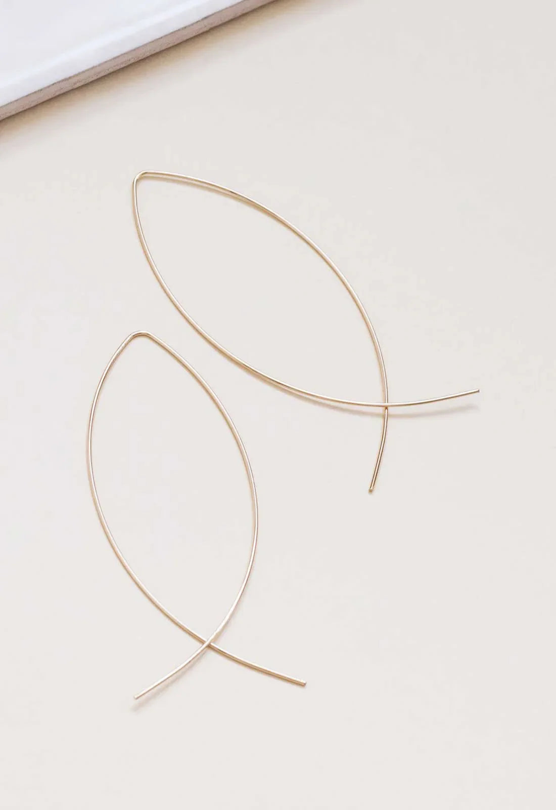 Always Chic Gold Wire Twist Earrings
