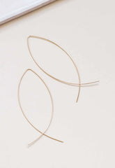 Always Chic Gold Wire Twist Earrings