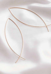 Always Chic Rose Gold Wire Twist Earrings