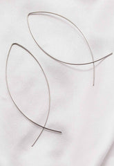Always Chic Silver Wire Twist Earrings