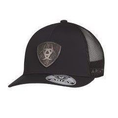 Ariat Metal Shield Trucker Hat- Black