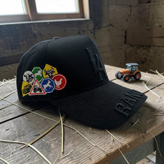 Black LA Rancho Snapback Hat