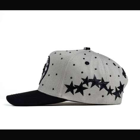 Chrome Black Bigg Boss Cap - Gray