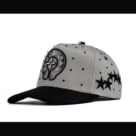 Chrome Black Bigg Boss Cap - Gray