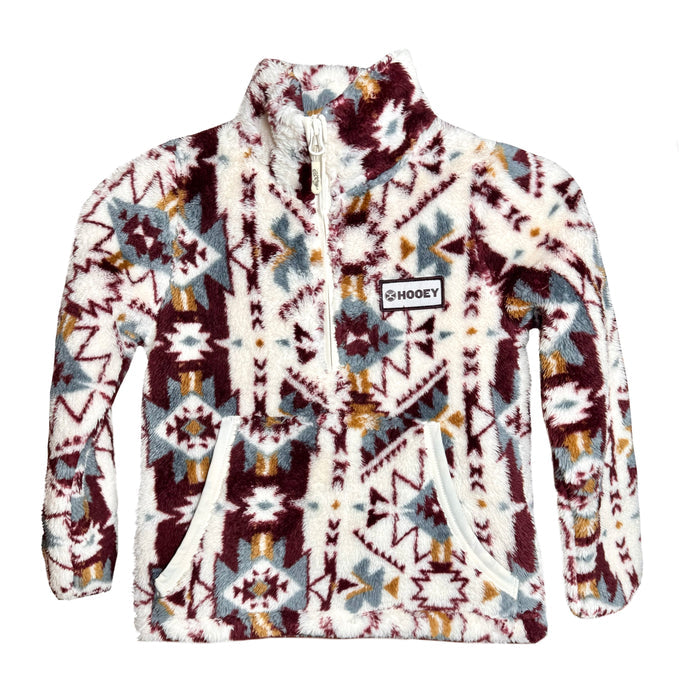 Hooey Youth Girl's Fleece Aztec Pullover