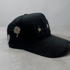 LA Silver Clover Snapback Hat