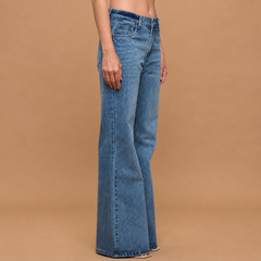 Mid-rise Tummy Control Relaxed Flare Jeans
