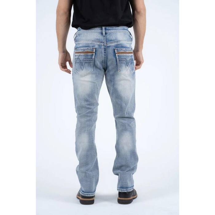 Platini Holt Men's Light Blue Boot Cut Jeans