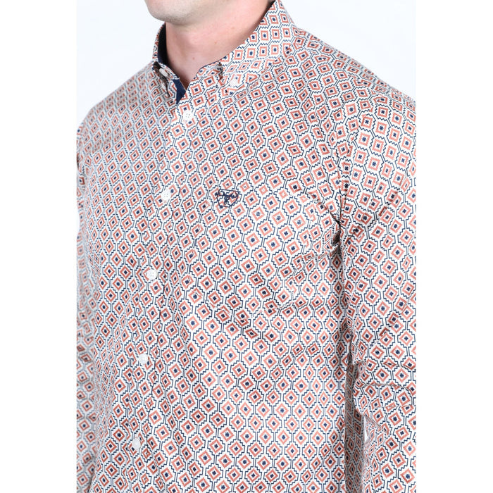 Platini Men’s Satin Cotton/Spandex Shirt - Lt. Gray