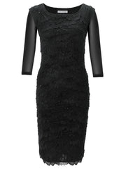 Gina Bacconi Black Mesh Sleeve Under Top