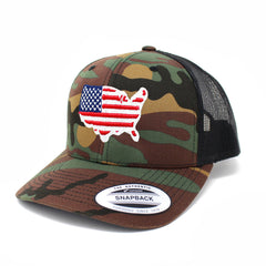 U.S.A. Embroidered Trucker Hat